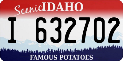 ID license plate I632702