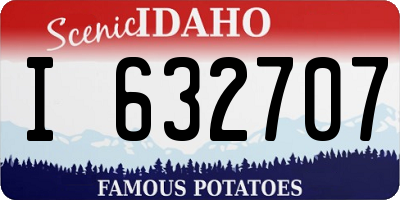ID license plate I632707