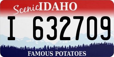 ID license plate I632709