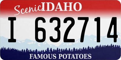 ID license plate I632714