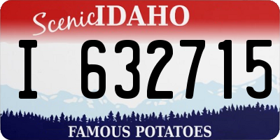 ID license plate I632715