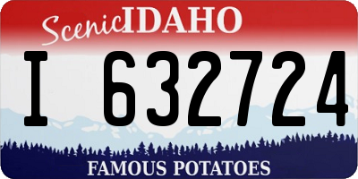 ID license plate I632724