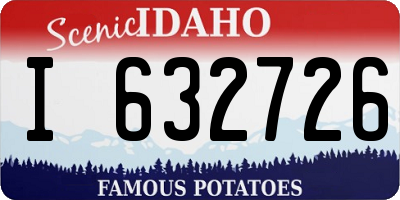 ID license plate I632726