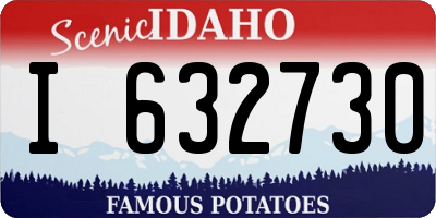 ID license plate I632730