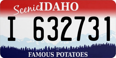 ID license plate I632731