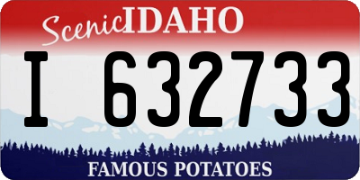 ID license plate I632733
