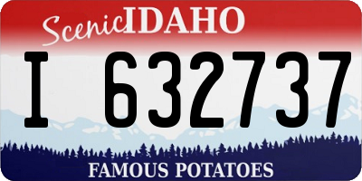 ID license plate I632737