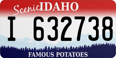 ID license plate I632738