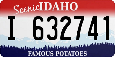 ID license plate I632741