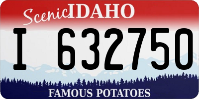 ID license plate I632750