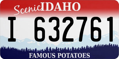 ID license plate I632761