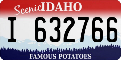 ID license plate I632766