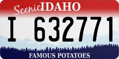 ID license plate I632771
