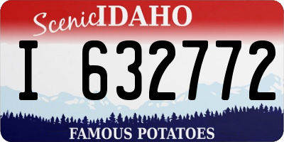 ID license plate I632772