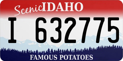 ID license plate I632775