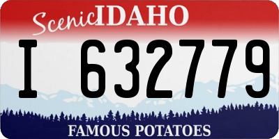 ID license plate I632779