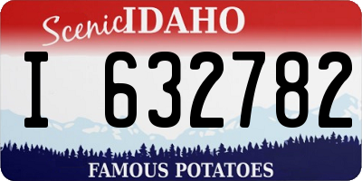 ID license plate I632782
