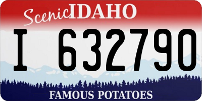 ID license plate I632790