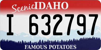 ID license plate I632797