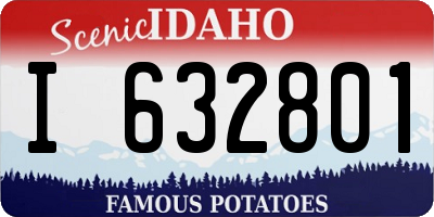 ID license plate I632801