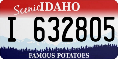 ID license plate I632805