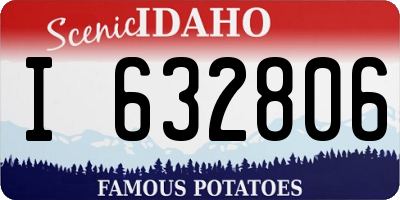 ID license plate I632806