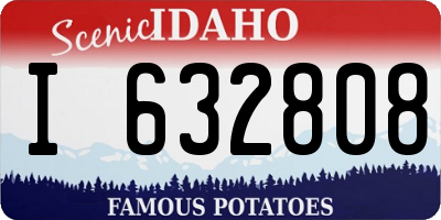 ID license plate I632808