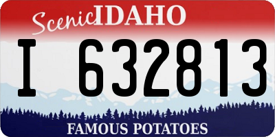 ID license plate I632813