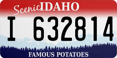 ID license plate I632814