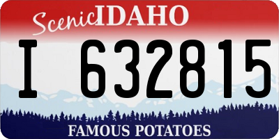 ID license plate I632815