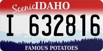 ID license plate I632816