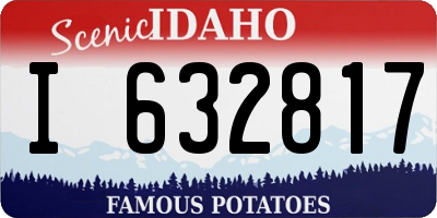 ID license plate I632817