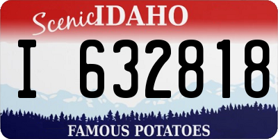 ID license plate I632818