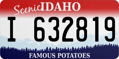 ID license plate I632819