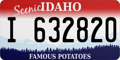 ID license plate I632820