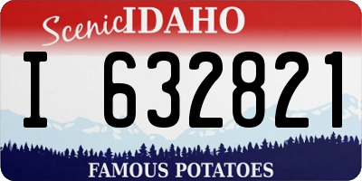 ID license plate I632821