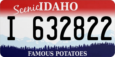ID license plate I632822