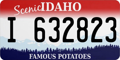ID license plate I632823