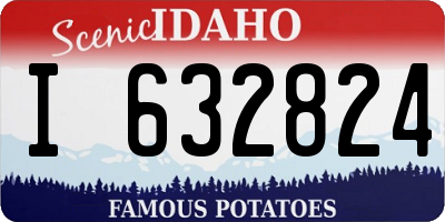 ID license plate I632824