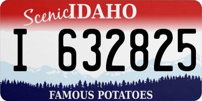 ID license plate I632825