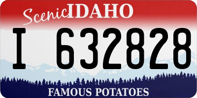 ID license plate I632828