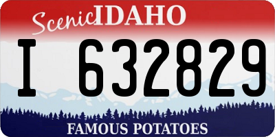 ID license plate I632829