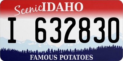 ID license plate I632830