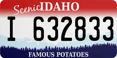 ID license plate I632833