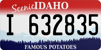ID license plate I632835