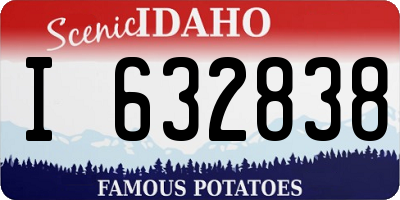 ID license plate I632838