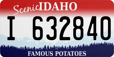 ID license plate I632840