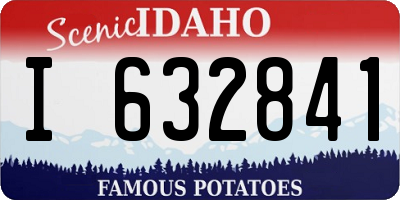 ID license plate I632841