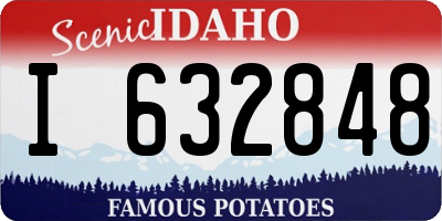 ID license plate I632848