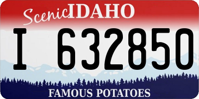 ID license plate I632850